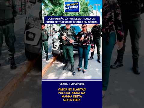 Composição da POG desarticula um ponto de tráfico de drogas na vila União em Sobral