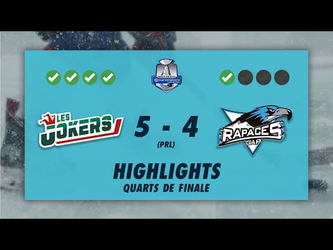 Jokers de Cergy-Pontoise 5-4 (prl) Rapaces de Gap - Highlights - SLM Quarter-Finals 2022/23