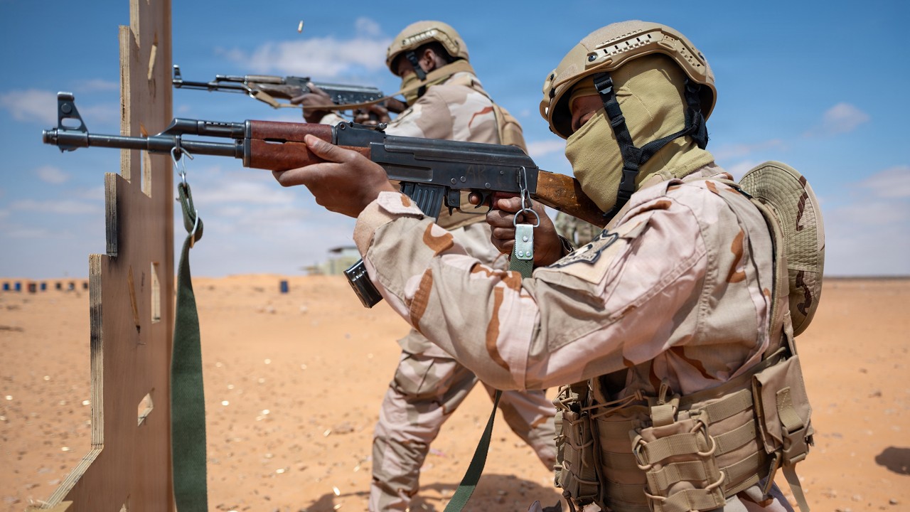 Libyan Joint Forces and Italian Special Forces Conduct Small Arms Training Together