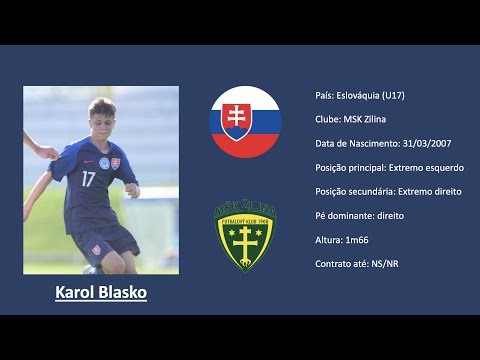 Karol Blasko (MSK Zilina / Slovakia) footage vs Slovenia U15