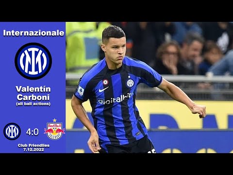 Valentin Carboni | All ball actions vs Salzburg | 1 goal | 7.12.2022
