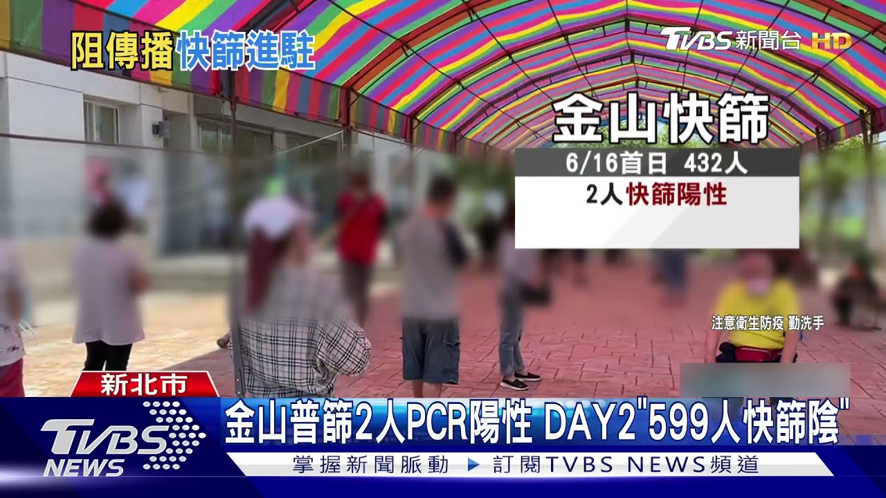 金山普篩2人PCR陽「急匡200多人」優先快篩!第2天599人快篩陰性