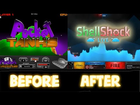 SHELLSHOCK LIVE 2022 vs POCKET TANKS DELUXE 2001 ➤ REMAKE?