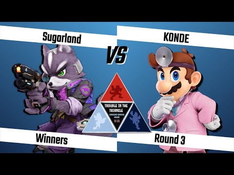 Trouble iN the Triangle (TNT) Winners Round 3 - Sugarland (Fox) vs KONDE (Dr. Mario) SSBU Tournament