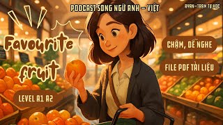 🎧Luyện Nghe Tiếng Anh Level A1 A2 | 📍Topic: Favourite Fruit - Trái Cây Yêu Thích