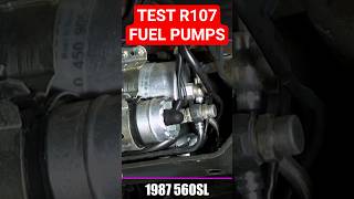 R107 - testowanie pomp paliwa w 560SL