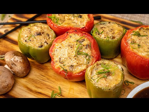 STUFFED PEPPERS With Chicken and Black Bean Sauce | Recipes.net - YouTube