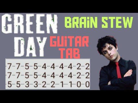 Green Day - Brain Stew Guitar Lesson/Tutorial Cover Tab **Easy** Guitar Playing