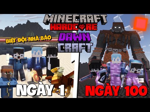 TinNT Gaming - TINNT SURVIVED FOR 100 DAYS IN MINECRAFT DAWNCRAFT WITH THE KUROMC AND MONSTERR PUNCHES SQUAD!!