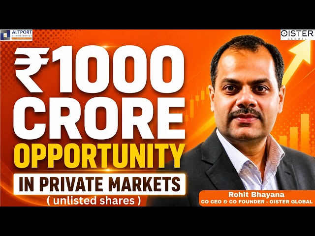 Rupees 1000 crore opportunity in private markets.