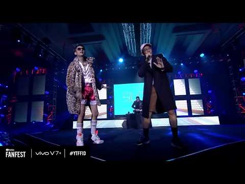 YOUNG LEX - Slow & ANJAY Ft. Gamal,Kemal Palevi & Masgib (Live @ Youtube Fanfest 2017)