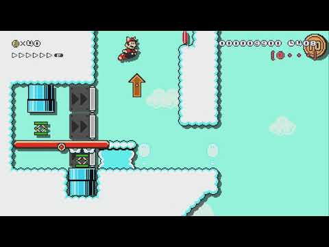 Super Leaf Stratosphere by justin427 - Super Mario Maker 2 - No Commentary 1by