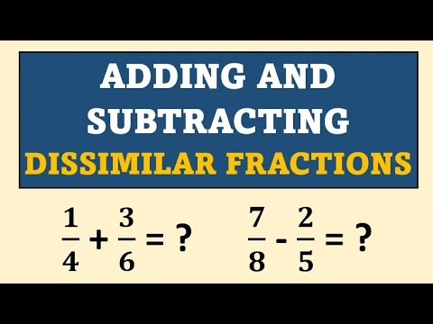 Adding and Subtracting Dissimilar Fractions by Math Teacher Gon