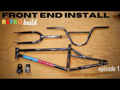 Installing BMX Forks and Bars on your Racing Bike - Supercross BMX SX250 Retro build Ep.1