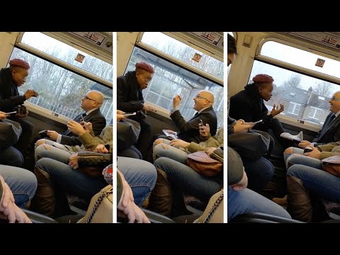 Argument Erupts On Packed Train