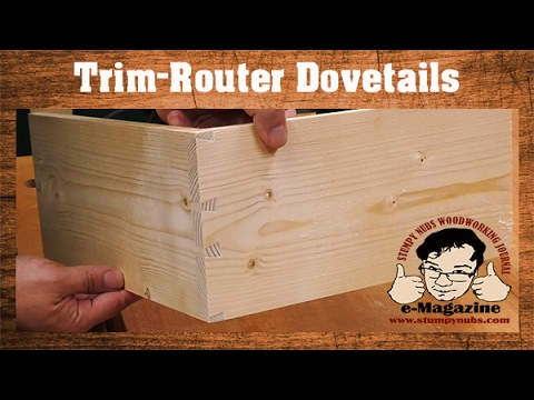 SIMPLE JIG- Handheld router dovetails that LOOK HAND CUT!