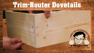 SIMPLE JIG- Handheld router dovetails that LOOK HAND CUT!