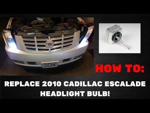 HOW TO REPLACE CADILLAC ESCALADE HEADLIGHT BULB!