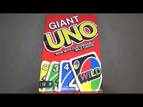 Giant UNO Card Game Opening