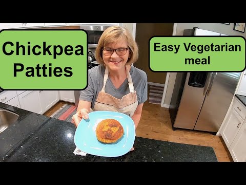 Chickpea Patties Recipe * Vegetarian meal * Mediterranean Diet * Easy Recipe