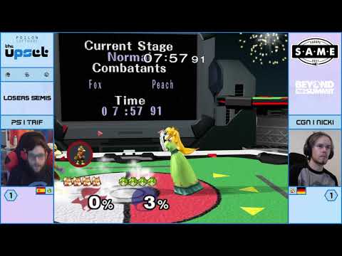 Upset - PS | Trif Vs. CGN | Nicki - Losers Semis - Melee Singles
