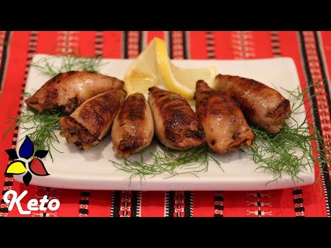 Calamari Stuffed with Pancetta and Vegetables - Keto Croatian Recipe | Keto Recipes