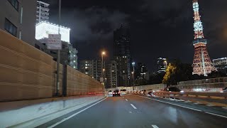 首都高ドライブ 芝浦PA ～ 調布 (運転席付近の音)  車載動画 2022年9月