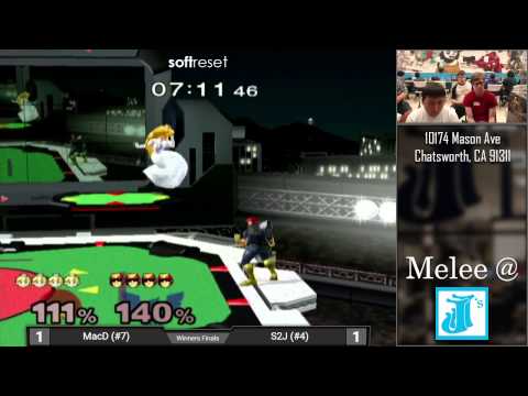 Melee at JJ's #20 - MacD (Peach) vs. S2J (Captain Falcon) - Winners Finals
