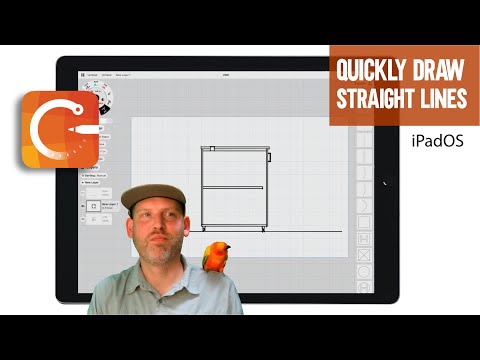 Straight Lines in the Concepts App iPad OS - THE FAST WAY