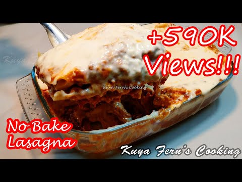NO BAKE CREAMY LASAGNA WITH WHITE SAUCE!!!
