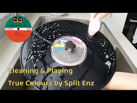 Cleaning and Restoring Split Enz True Colours Vinyl Record