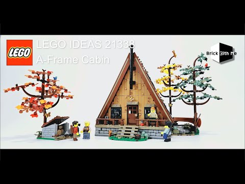 LEGO IDEAS 21338 A-Frame Cabin speedbuild BrickwithMe