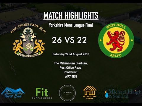 King Cross Park 26 vs 22 West Hull - Yorkshire Mens League play off final - 22 August 2018