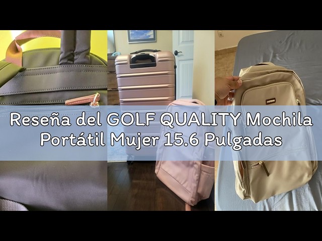 Vídeo relacionado con GOLF SUPAGS Mochila elegante para computadora portátil para mujeres, trabajo, universidad y viajes Mochila informal para computadoras portátiles de 15,6 pulgadas