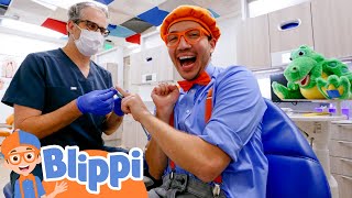 Blippi Visits The Dentist - Learn Healthy Habits for Kids! | Educational Videos for Kids