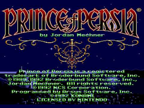 SEGA MEGA DRIVE - Prince of Persia SNES Title Screen with Music (TEST)