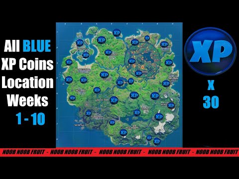 All 30 Blue XP Coins In Fortnite Chapter 2 Season 4 And How To Complete DEJA BLUE Punch Card
