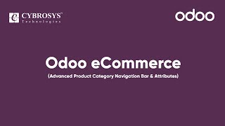 Odoo eCommerce (Advanced Product Category Navigation Bar & Attributes)