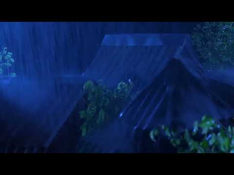 Pioggia sul Tetto   Dimentica L'insonnia e L'ansia con Forti Piogge e Tuoni Intensi di Notte 2