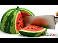 Oddly Satisfying Kinetic Sand Watermelon Cutting