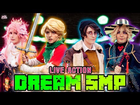 DREAM SMP LIVE ACTION - MINECRAFT COSPLAY VIDEO - DREAM, TOMMYINNIT, TECHNOBLADE & MORE 💚 #dreamsmp