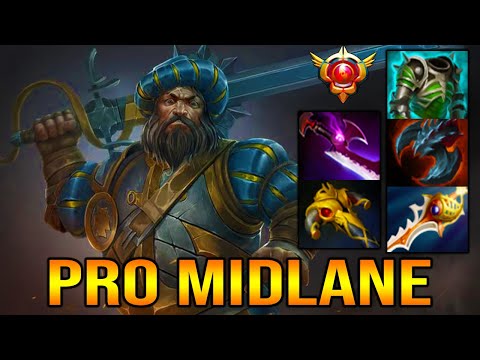 PRO MIDLANE [ Kunkka ] FULL PHYSICAL BUILD - INTENSE ONE SLASH - DOTA 2 GAMEPLAY