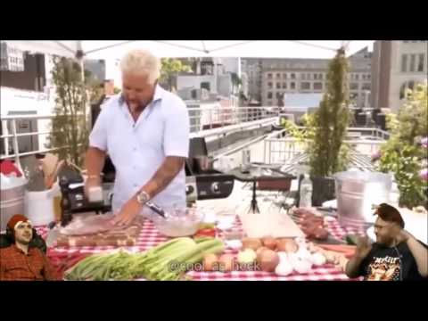 Yogscast Lewis and Simon watch a song made entirely out of Guy Fieri sounds