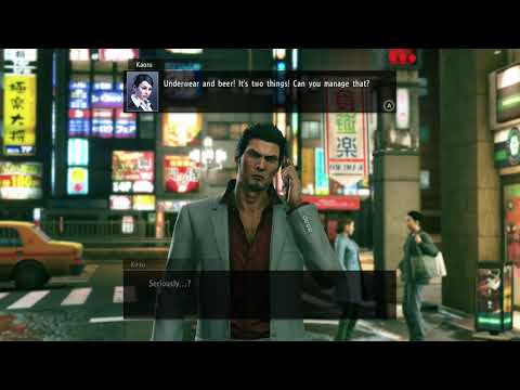 Beer and underwear Yakuza Kiwami 2