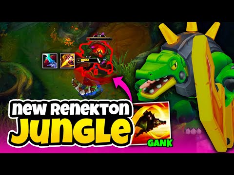 Renekton but I went Eclipse jungle only targeting support and making her go 2/10