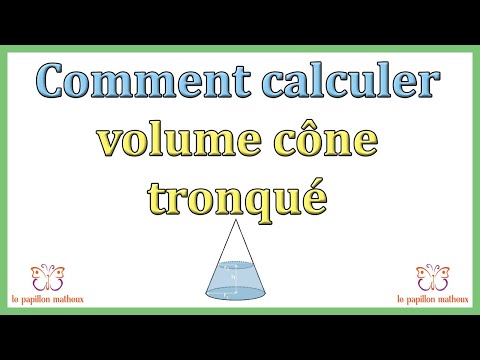 Comment calculer le volume d'un cone tronqué