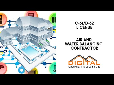 Air Balancing for HVAC Systems - C61/D-62 California Contractor's License - Complete CSLB Guide!