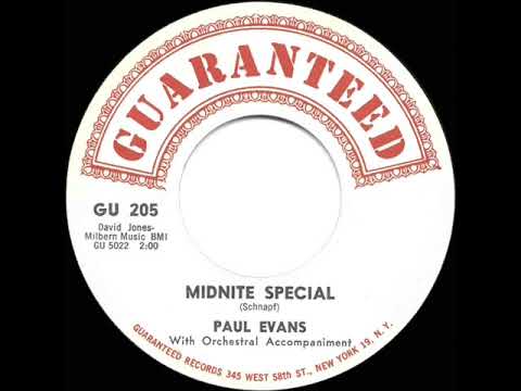 1960 HITS ARCHIVE: Midnite Special - Paul Evans