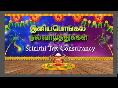 wish you Happy Pongal 2020 - #Srinithi Tax Consultancy