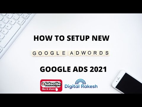How to setup new google adwords account